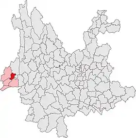 Localisation de Liánghé Xiàn