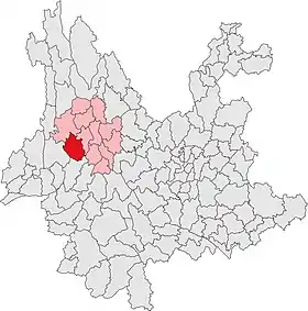 Localisation de Yǒngpíng Xiàn