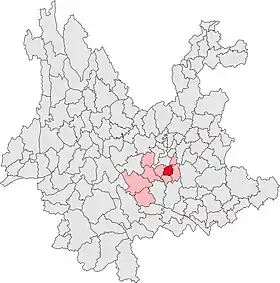 Localisation de Jiāngchuān Xiàn