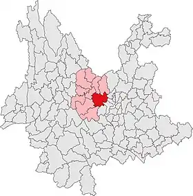 Localisation de Lùfēng Xiàn
