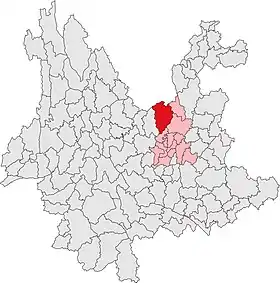 Localisation de Lùquàn yízú miáozú Zìzhìxiàn