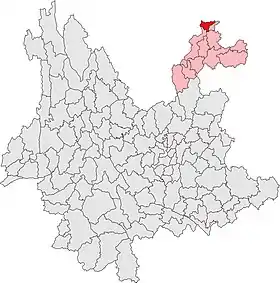 Localisation de Suíjiāng Xiàn