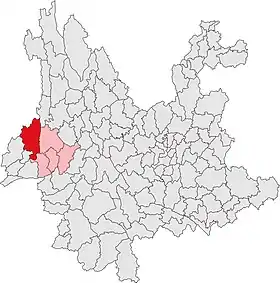 Localisation de Téngchōng Xiàn