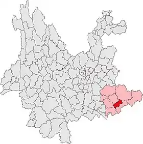 Localisation de Xīchóu Xiàn