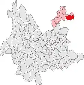 Localisation de Zhènxióng Xiàn