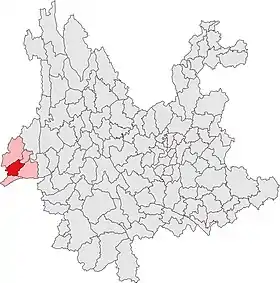 Localisation de Lǒngchuān Xiàn