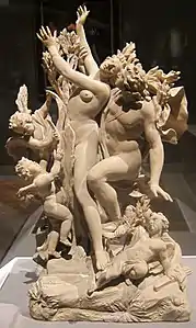 Apollon et Daphné (vers 1700), terre cuite, Cleveland Museum of Art.