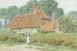 'By the cottage gate', d'Helen Allingham.