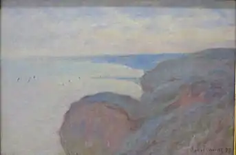 Claude Monet, Falaises près de Dieppe (1897), Saint-Pétersbourg, musée de l'Ermitage.