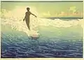 The Surf Rider (Hawaï) par Charles W. Bartlett, 1921, Honolulu Academy of Arts.