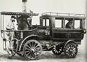 'La Nouvelle', voiture à vapeur d'Amédée Bollée en 1880.