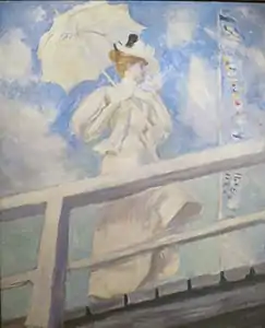 Femme en blanc, huile sur toile, Moscou, musée Pouchkine.