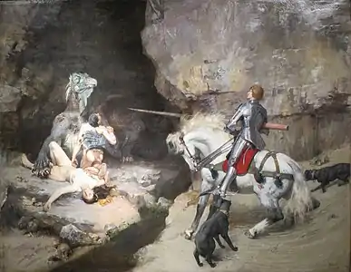 Saint Georges et le monstre (1888), musée d'Art du comté de Los Angeles.