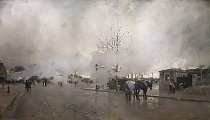 Smoke on the Paris Circuit Line (The Paris Suburb) (1885), Moscou, Musée des Beaux-Arts Pouchkine
