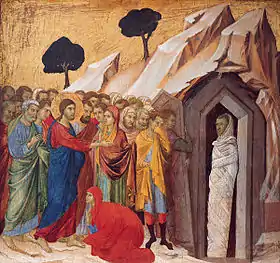 Duccio di Buoninsegna, La Résurrection de Lazare, 1310