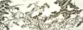 Wen Zhengming, 1532. Les sept genèvriers (détail). Encre et couleurs légères sur papier. Honolulu Museum of Art