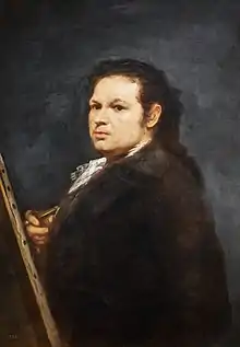 Autoportrait de Francisco Goya, 1783.