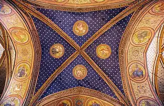 Plafond de la croisée du transept