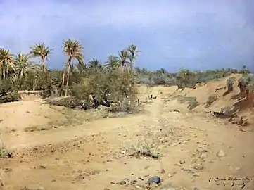 L'Oued Chetma en été (1890) - Maurice Bompard