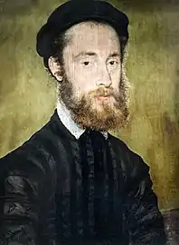 Portrait d'homme huile sur bois vers 1560