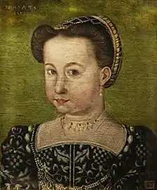 Portrait de jeune fille, 1583 - huile sur bois