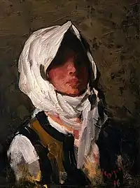 Portrait de jeune paysanne, 1896 par Nicolae Grigorescu