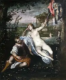 Renaud et Armide - Domenico Tintoretto - 1580