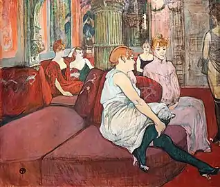 Au salon de la rue des Moulins, œuvre majeure d'Henri de Toulouse-Lautrec