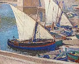 Barques de pêche à Collioure, musée Toulouse-Lautrec.