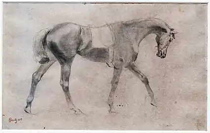 Cheval de selle - Edgar Degas