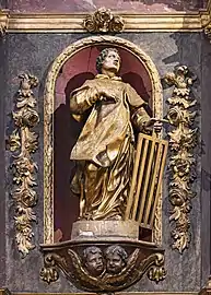 Statue de saint Laurent 1737