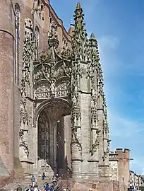 Porche de la cathédrale d'Albi (Tarn).