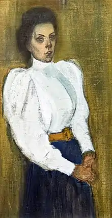 Femme au corsage blanc  Steinlen  (~1900)