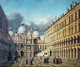 Intérieur du Palais des Doges à Venise, 1837