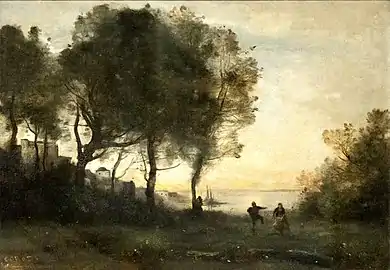 Souvenir d'Italie, danseurs des rivages de Capri, Jean-Baptiste Corot