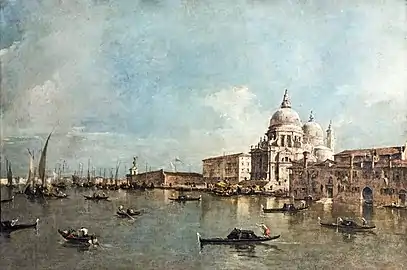 Santa Maria della Salute à Venise, Francesco Guardi (Coll. cardinal de Bernis)