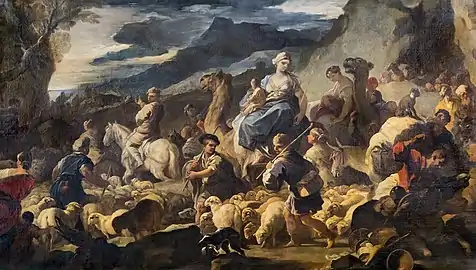 Le départ de Jacob de chez Laban - Luca Giordano