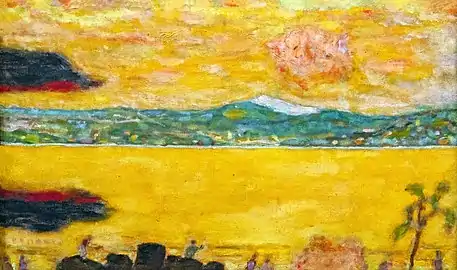 Le golf de Saint-Tropez au couchant, Pierre Bonnard (1937)