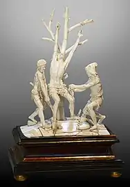 Le martyre de saint Barthélémy (1638) Jacques Lagneau, sculpture sur ivoire, musée Toulouse-Lautrec
