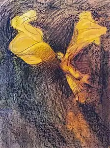 Loïe Fuller (robe orange) (vers 1895), Palm Beach, collection David E. Weisman et Jacqueline E. Michel.