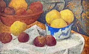 Pommes et écuelle bleu (1922),  musée Toulouse-Lautrec Albi.