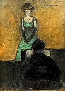 Yvette Guilbert (entre 1895 et 1900), Albi, musée Toulouse-Lautrec.