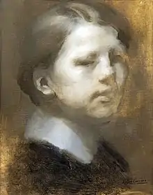 Portrait de René Carrière (le fils du peintre), huile sur toile, musée Toulouse-Lautrec.
