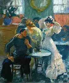 Au bar, 1910, Museu Nacional d'Art de Catalunya