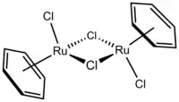 Image illustrative de l’article Dimère de dichlorure de (benzène)ruthénium