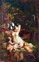 Baigneuse lutinée par des amours, 1846 - Musée de Cahors Henri-Martin