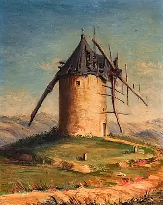 Cieurac - vieux moulin à vent - Germaine Sebal - 1935