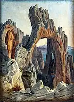 Etude de rochers, vers 1850 - Charles Suisse