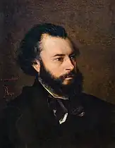 Portrait de Léon Gambetta - Bocquet (1865)