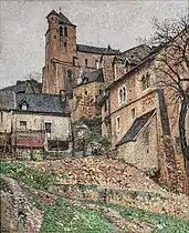 Saint-Cirq-Lapopie, la place du Carol; 1920